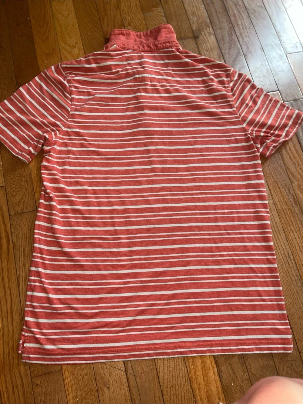Banana Republic The Vintage T Striped Polo Size Large Cotton Blend